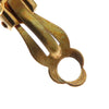 Chanel Gold Plated CC Turn Lock Clip on Earrings Secondhand