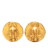Chanel CC Gold Plated Round Clip On Earrings Secondhand