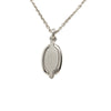 Hermès Palladium Plated Mini Maillon Pendant Necklace Secondhand
