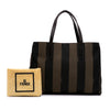 Secondhand Fendi Pequin Coated Canvas Tote