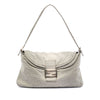Fendi Micro Zucchino Canvas Double Flap Shoulder Bag Secondhand
