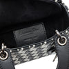 Secondhand Dior Micro Calfskin Houndstooth Embossed Macro Lady Dior