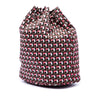 Prada Tessuto Geometric Print Drawstring Pouch Secondhand