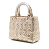 Dior Medium Metallic Lambskin Cannage Lady Dior Secondhand