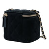 Chanel Mini Velvet Pearl Crush Vanity Case with Chain Secondhand