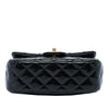 Chanel Mini Square Classic Patent Enamel Coco Hearts Single Flap Secondhand