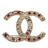 Chanel CC Brass Gripoix and Pearl Brooch Secondhand