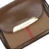 Burberry Leather and House Check Canvas Crossbody Secondhand