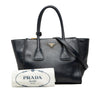 Prada Glace Calf Twin Pocket Double Handle Satchel Secondhand