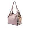 Secondhand Burberry Small Leather and House Check Canvas Canterbury Tote