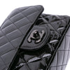 Chanel Mini Square Classic Patent So Black Single Flap Secondhand