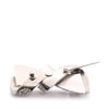 Chanel CC Stainless Steel Rhinestone Ribbon Brooch Secondhand
