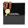Chanel Gold Plated Leather Woven Medallion Chain Belt Secondhand