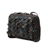 Bottega Veneta Metallic Multicolor Nappa Intrecciato Fringe Studded Nodini Crossbody Secondhand
