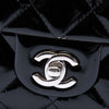 Chanel CC Quilted Patent Flap Clutch with Chain Secondhand