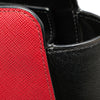 Secondhand Prada Bicolor Soft Calf Trimmed Saffiano Satchel