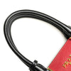 Secondhand Prada Bicolor Soft Calf Trimmed Saffiano Satchel