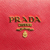 Secondhand Prada Bicolor Soft Calf Trimmed Saffiano Satchel