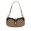 Gucci Mini GG Canvas Web Moon Side Shoulder Bag Secondhand