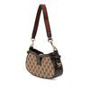 Gucci Mini GG Canvas Web Moon Side Shoulder Bag Secondhand