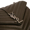 Saint Laurent Medium Quilted Chevron Sheepskin College Satchel Secondhand