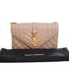 Saint Laurent Small Grain De Poudre Triquilt Monogram Envelope Bag Secondhand