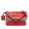 Burberry Leather and House Check Canvas Henham Crossbody Secondhand
