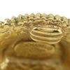 Chanel CC Gold Plated Medallion Clip On Earrings Secondhand