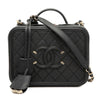 Chanel Medium Caviar CC Filigree Vanity Case Secondhand