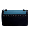 Prada Bicolor Glace Calfskin Studded Crossbody Secondhand