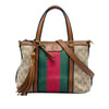 Gucci GG Canvas Bamboo Tassel Web Satchel Secondhand
