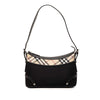 Burberry Nova Check Trimmed Canvas Shoulder Bag Secondhand