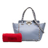 Valentino Mini Leather Rockstud Trapeze Satchel Secondhand
