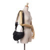 Dior Oblique Embossed Calfskin Saddle Bag Secondhand