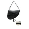 Dior Oblique Embossed Calfskin Saddle Bag Secondhand