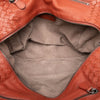 Bottega Veneta Medium Intrecciato Trimmed Goatskin Madras Brera Handbag Secondhand