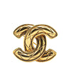 Secondhand Chanel Gold Plated CC Quilted Brooch