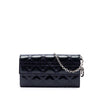 Dior Patent Cannage Lady Dior Wallet On Chain Secondhand