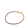 Hermès Leather and Gold Plated Kite Choker Necklace Secondhand