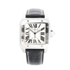 Cartier Santos 100 W20076X8 2656733456CE SS AT Watch with White Dial Secondhand