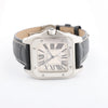 Secondhand Cartier Santos 100 W20076X8 2656733456CE SS AT Watch with White Dial