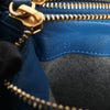 Celine Trio Small Leather Crossbody bag in Blue Secondhand