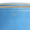 Celine Trio Small Leather Crossbody bag in Blue Secondhand