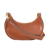 CELINE Ava Leather Shoulder Bag in Brown Secondhand