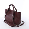 CELINE Big Bag Small Leather 2way Handbag in Burgundy Secondhand
