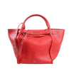 CELINE Big Bag Small Leather 2way Handbag in Red Secondhand