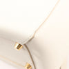 CELINE Belt Bag Grained Leather Mini 2Way Handbag in White Secondhand
