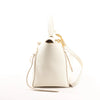 CELINE Belt Bag Grained Leather Mini 2Way Handbag in White Secondhand