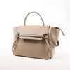 CELINE Belt Bag Grained Leather Mini 2Way Handbag in Beige Secondhand