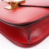 CELINE Classic Box Medium Leather Crossbody Bag in Red Secondhand